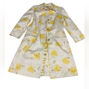 Banana Republic long blazer size medium floral yellow